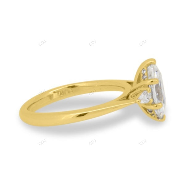 Marquise Cut Lab Grown Diamond White Gold Ring