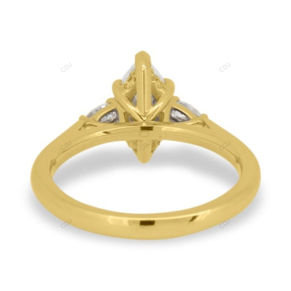 Marquise Cut Lab Grown Diamond White Gold Ring
