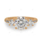 Rose Gold Lab Grown Diamond Cluster Ring For Women