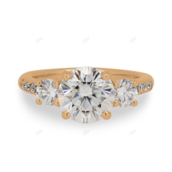 Rose Gold Lab Grown Diamond Cluster Ring For Women