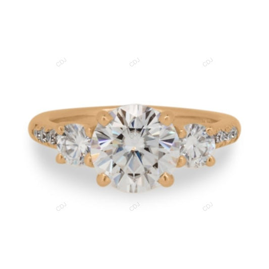 Rose Gold Lab Grown Diamond Cluster Ring For Women