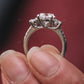 Rose Gold Lab Grown Diamond Cluster Ring For Women