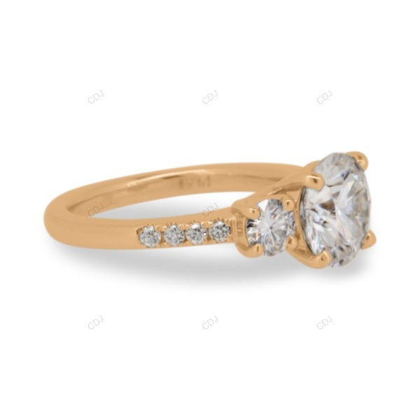 Rose Gold Lab Grown Diamond Cluster Ring For Women