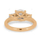 Rose Gold Lab Grown Diamond Cluster Ring For Women