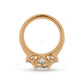 Rose Gold Lab Grown Diamond Cluster Ring For Women
