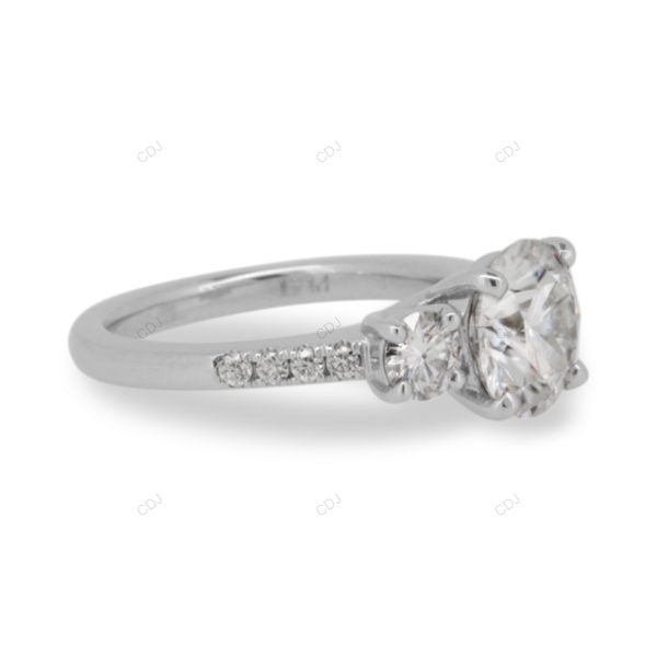 Rose Gold Lab Grown Diamond Cluster Ring For Women