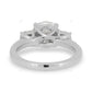 Rose Gold Lab Grown Diamond Cluster Ring For Women