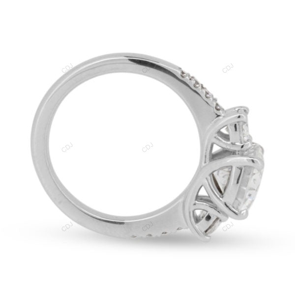 Rose Gold Lab Grown Diamond Cluster Ring For Women