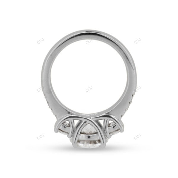 Rose Gold Lab Grown Diamond Cluster Ring For Women