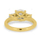 Rose Gold Lab Grown Diamond Cluster Ring For Women