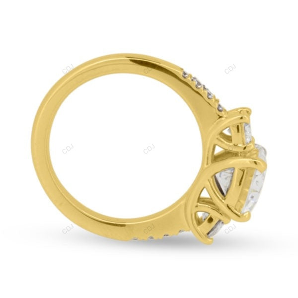 Rose Gold Lab Grown Diamond Cluster Ring For Women