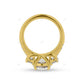 Rose Gold Lab Grown Diamond Cluster Ring For Women