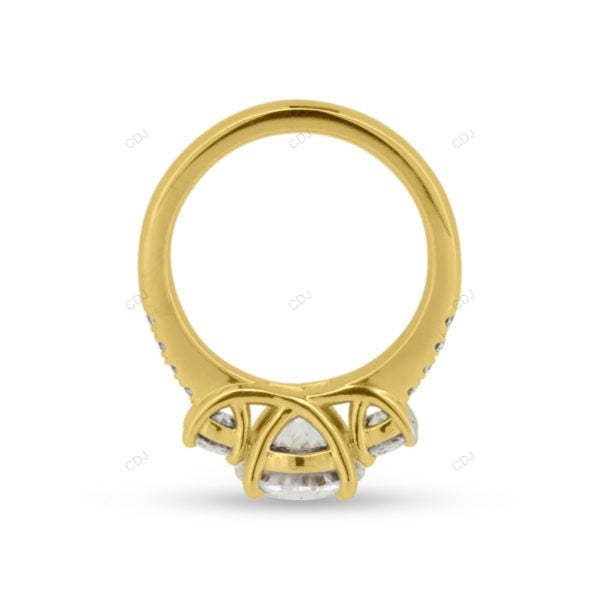 Rose Gold Lab Grown Diamond Cluster Ring For Women