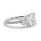 Two Tone Custer Lab Grown Diamond Engagement Gold Ring