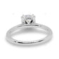 Double Prong Yellow Gold Lab Grown Diamond Ring