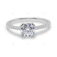 Double Prong Yellow Gold Lab Grown Diamond Ring
