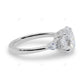 White Gold Oval Cut Lab Grown Diamond Ring