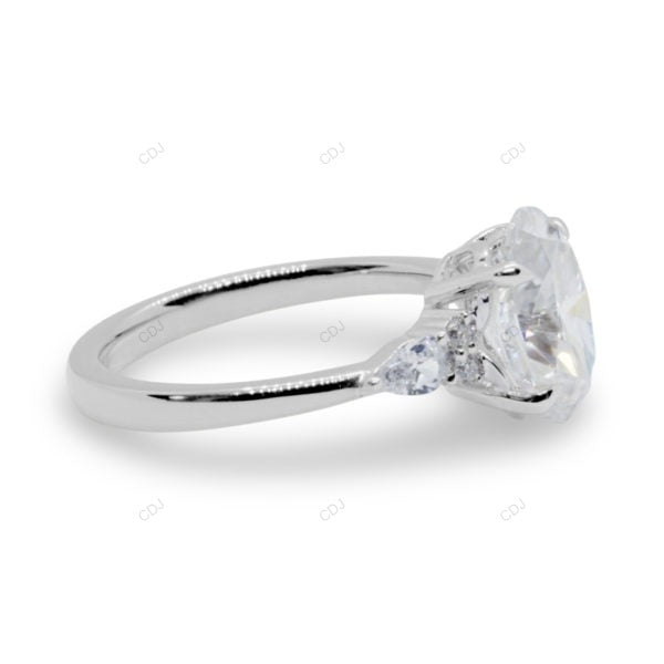 White Gold Oval Cut Lab Grown Diamond Ring