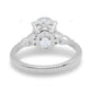 White Gold Oval Cut Lab Grown Diamond Ring