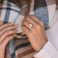White Gold Oval Cut Lab Grown Diamond Ring