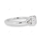 Asscher Cut Lab Grown Diamond Three Stone Engagement Ring