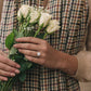 Six Prong Yellow Gold Lab Grown Diamond Cluster Ring
