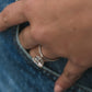 Six Prong Yellow Gold Lab Grown Diamond Cluster Ring