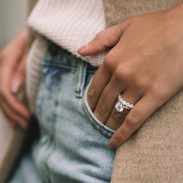 Six Prong Lab Grown Diamond Rose Gold Ring