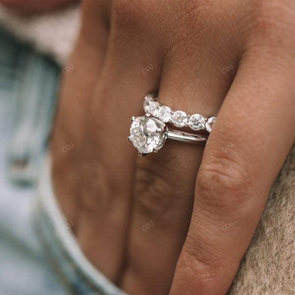 Six Prong Lab Grown Diamond Rose Gold Ring