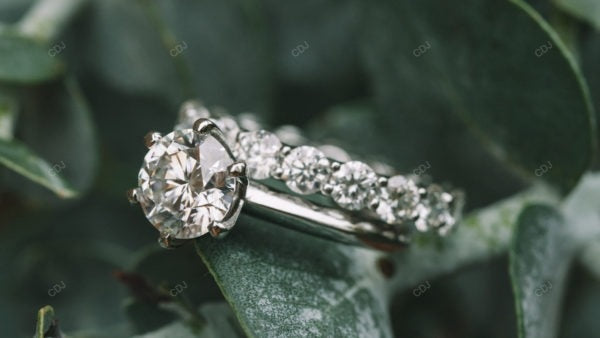 Six Prong Lab Grown Diamond Rose Gold Ring