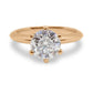 Six Prong Lab Grown Diamond Rose Gold Ring