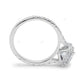 Lab Grown Cushion Diamond Halo Gold Engagement Ring