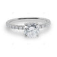 Cushion Cut Lab Diamond Classic Gold Bridal Ring
