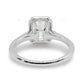 Emerald Cut Lab Diamond Classic Gold Halo Ring