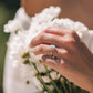 Emerald Cut Lab Diamond Classic Gold Halo Ring