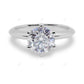 Six Prong Lab Grown Diamond Rose Gold Ring