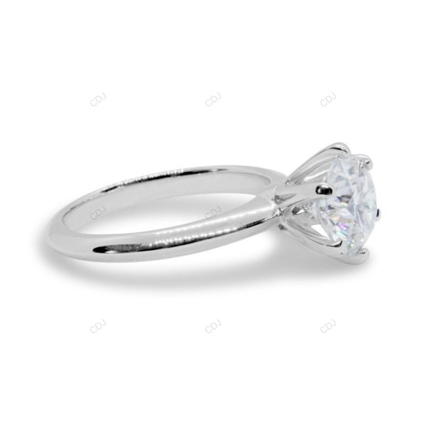 Six Prong Lab Grown Diamond Rose Gold Ring