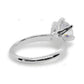Six Prong Lab Grown Diamond Rose Gold Ring