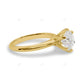 Six Prong Lab Grown Diamond Rose Gold Ring