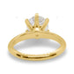 Six Prong Lab Grown Diamond Rose Gold Ring
