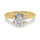 Six Prong Lab Grown Diamond Rose Gold Ring