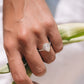 Pear Cut Lab Grown Diamond Classic Style Gold Ring