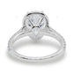 Pear Cut Lab Grown Diamond Classic Style Gold Ring