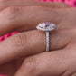 Marquise Cut Half Eternity Lab Grown Diamond Gold Ring