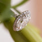 Marquise Cut Half Eternity Lab Grown Diamond Gold Ring