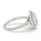 Marquise Cut Half Eternity Lab Grown Diamond Gold Ring