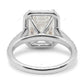 Emerald Cut Half Eternity Set Lab Grown Diamond Gold Ring
