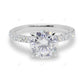 Half Eternity White Gold Lab Grown Diamond Ring
