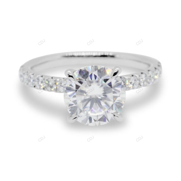 Half Eternity White Gold Lab Grown Diamond Ring