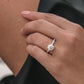 Half Eternity White Gold Lab Grown Diamond Ring